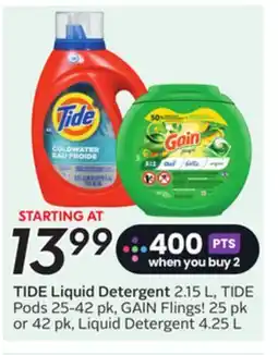 Sobeys TIDE Liquid Detergent offer