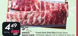 Sobeys Fresh Pork Side Ribs offer