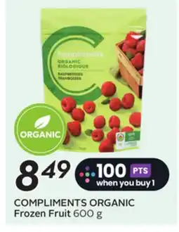 Sobeys COMPLIMENTS ORGANIC Frozen Fruit offer