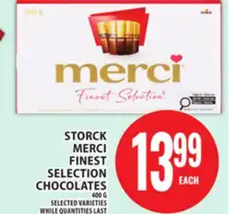 Food Basics STORCK MERCI FINEST SELECTION CHOCOLATES offer