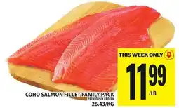 Food Basics COHO SALMON FILLET FAMILY PACK offer