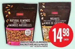 Food Basics IRRESISTIBLES ALMONDS, WALNUT HALVES & PIECES offer
