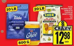 Food Basics TILDA BASMATI RICE, SHER ATTA FLOUR OR BRAR'S GHEE offer