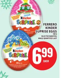 Food Basics FERRERO KINDER SUPRISE EGGS offer
