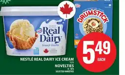 Food Basics NESTLÉ REAL DAIRY ICE CREAM, NOVELTIES offer