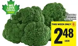 Food Basics BROCCOLI CROWNS offer