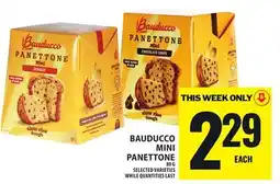 Food Basics BAUDUCCO MINI PANETTONE offer