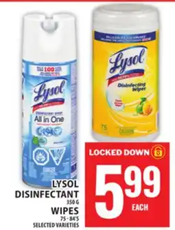 Food Basics LYSOL DISINFECTANT OR WIPES offer