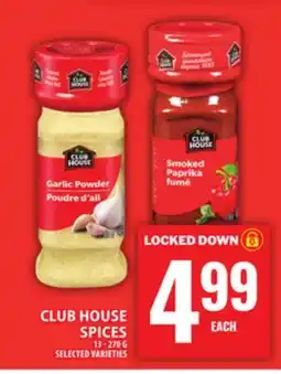 Food Basics CLUB HOUSE SPICES offer