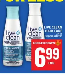 Food Basics LIVE CLEAN HAIR CARE offer