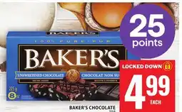 Food Basics BAKER'S CHOCOLATE offer
