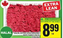 Food Basics EXTRA LEAN GROUND BEEF FAMILY PACK offer