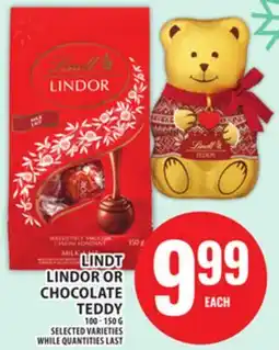 Food Basics LINDT LINDOR OR CHOCOLATE TEDDY offer