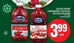 Food Basics OCEAN SPRAY CRANBERRY COCKTAIL OR JUICE BLENDS offer