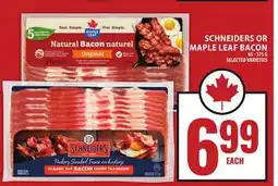 Food Basics SCHNEIDERS OR MAPLE LEAF BACON offer