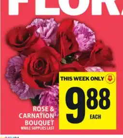 Food Basics ROSE & CARNATION BOUQUET offer