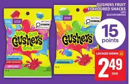 Food Basics GUSHERS FRUIT FLAVOURED SNACKS offer