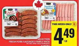 Food Basics SELECTION FRESH PORK SAUSAGES FAMILY PACK offer