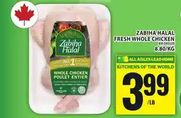 Food Basics ZABIHA HALAL FRESH WHOLE CHICKEN offer