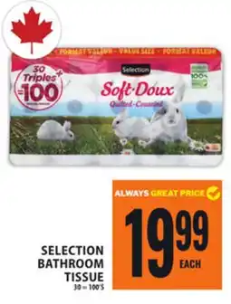 Food Basics SELECTION BATHROOM TISSUE offer