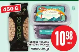 Food Basics WONDERFUL ROASTED SALTED PISTACHIOS OR MEDJOOL DATES offer