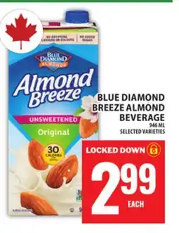 Food Basics BLUE DIAMOND BREEZE ALMOND BEVERAGE offer