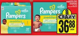 Food Basics PAMPERS SWADDLERS DIAPERS offer