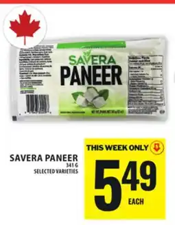 Food Basics SAVERA PANEER offer