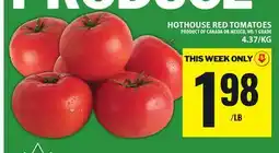Food Basics HOTHOUSE RED TOMATOES offer