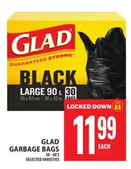 Food Basics GLAD GARBAGE BAGS offer