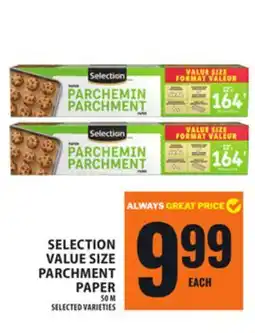 Food Basics SELECTION VALUE SIZE PARCHMENT PAPER offer