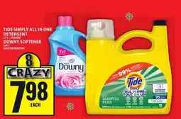 Food Basics TIDE SIMPLY ALL IN ONE DETERGENT OR DOWNY SOFTENER offer