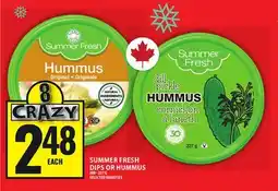 Food Basics SUMMER FRESH DIPS OR HUMMUS offer