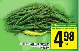Food Basics SHORT THAI CHILI PEPPERS offer