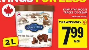 Food Basics KAWARTHA MOOSE TRACKS ICE CREAM offer