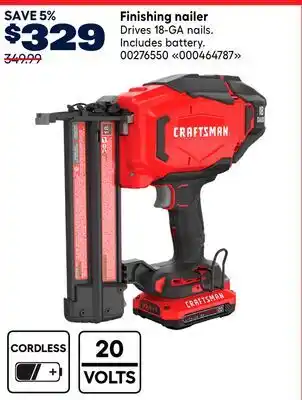 RONA Finishing nailer offer