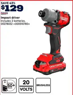 RONA Craftsman Impact driver offer