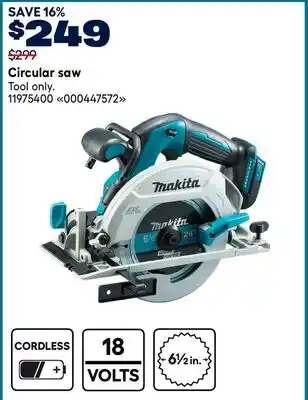RONA Makita Circular saw offer