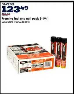 RONA Paslode Framing fuel and nail pack 3-1/4 offer