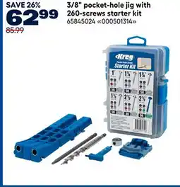RONA Kreg 3/8 pocket-hole jig with 260-screws starter kit offer