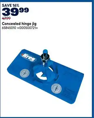 RONA Concealed hinge jig offer