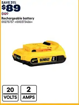 RONA Dewalt Rechargeable battery offer
