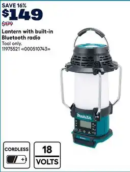 RONA Lantern with built-in Bluetooth radio offer