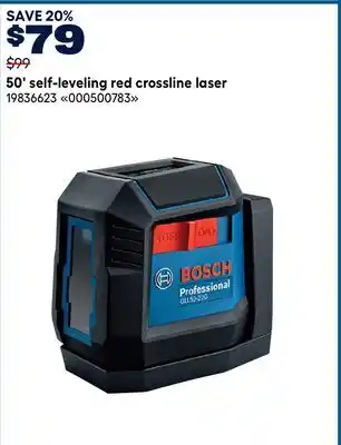 RONA 50' self-leveling red crossline laser offer
