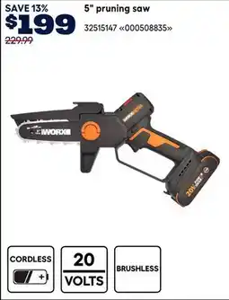 RONA Worx 5 pruning saw offer