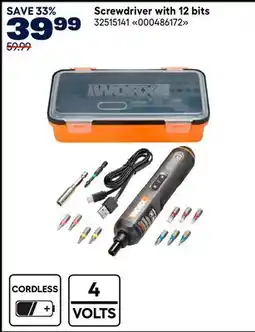 RONA Screwdriver with 12 bits offer