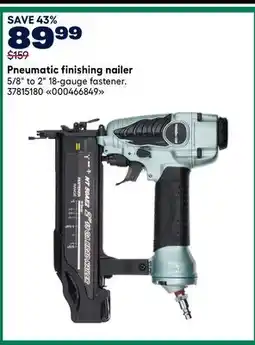 RONA Pneumatic finishing nailer offer