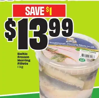 Chalo FreshCo Baltic Frozen Herring Fillets 1 kg offer