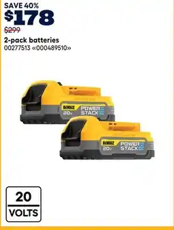 RONA DEWALT 2-pack batteries offer