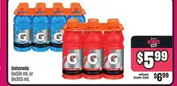 Chalo FreshCo Gatorade 6 x 591 mL or 8 x 355 mL offer